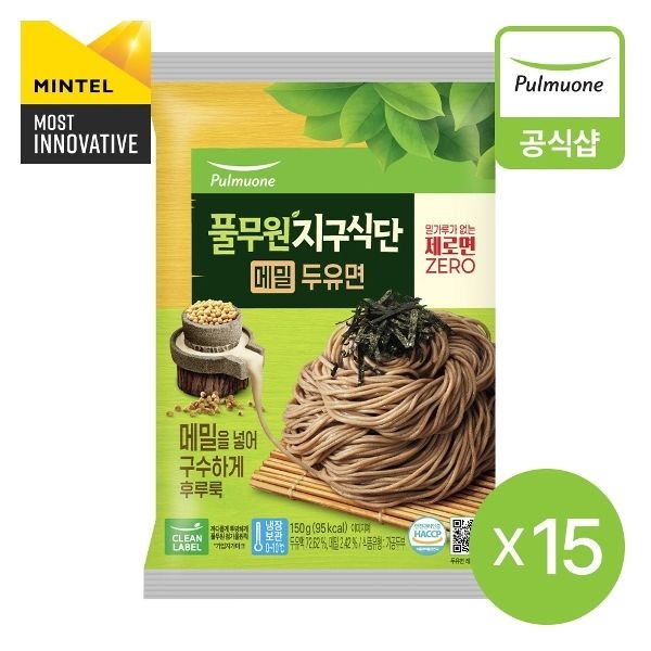 [풀무원] 지구식단 메밀두유면150g 15개