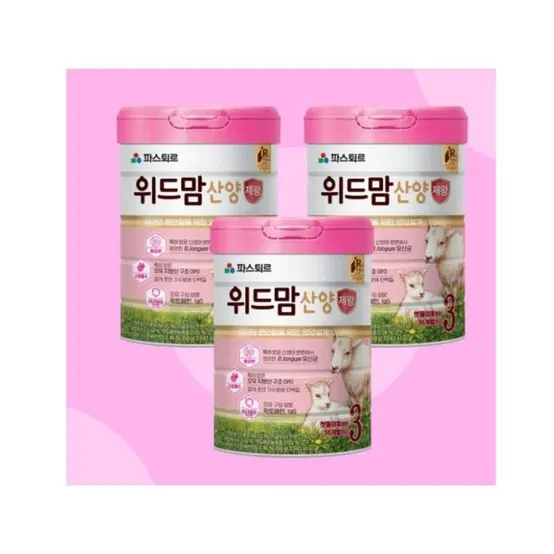 파스퇴르 위드맘 산양 제왕 3단계 분유 750g X 3캔