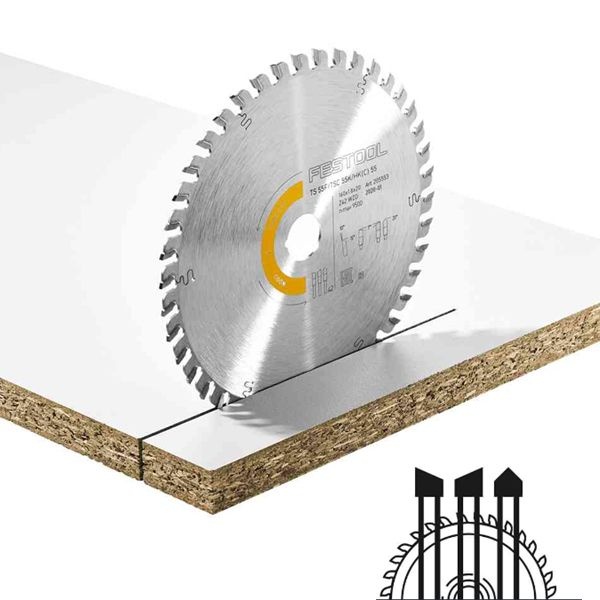 [온누리상품] 페스툴 플런지쏘 원형 톱날 WOOD FINE CUT (205553) HW 160x1,8x20 WD42