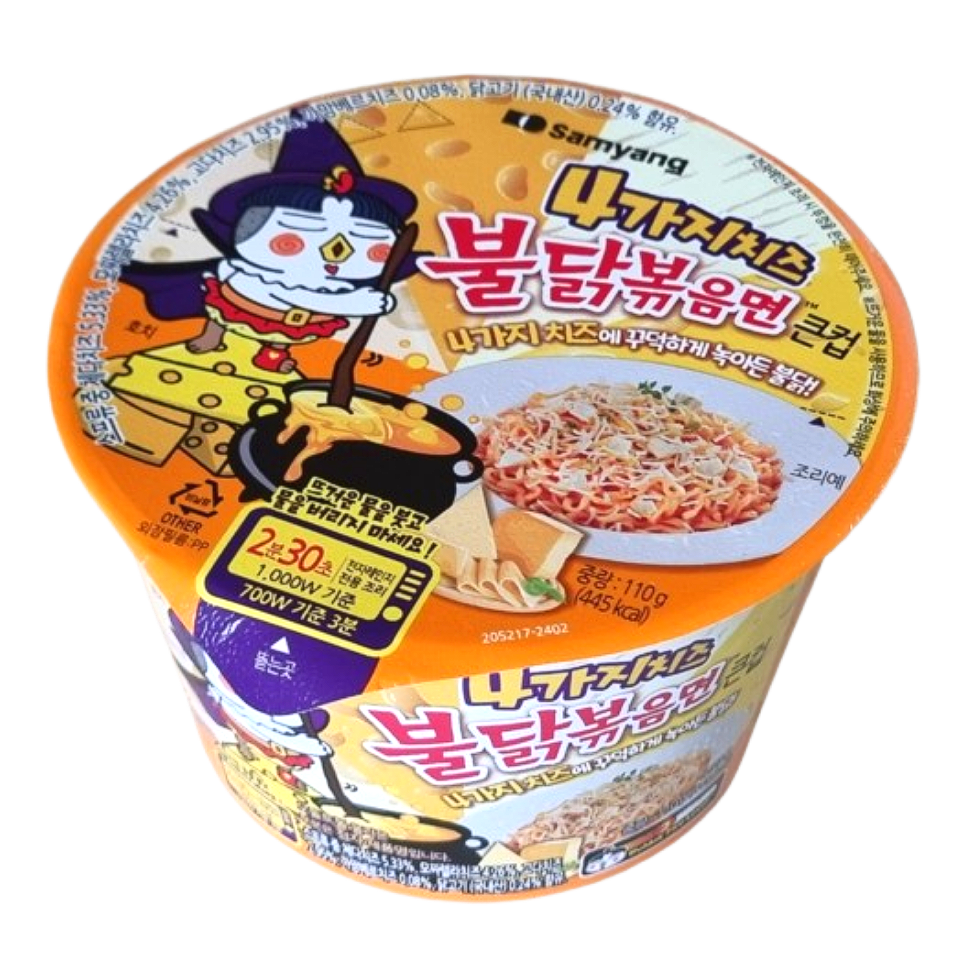 삼양 4가지치즈 불닭볶음면 컵라면 110g x 16개