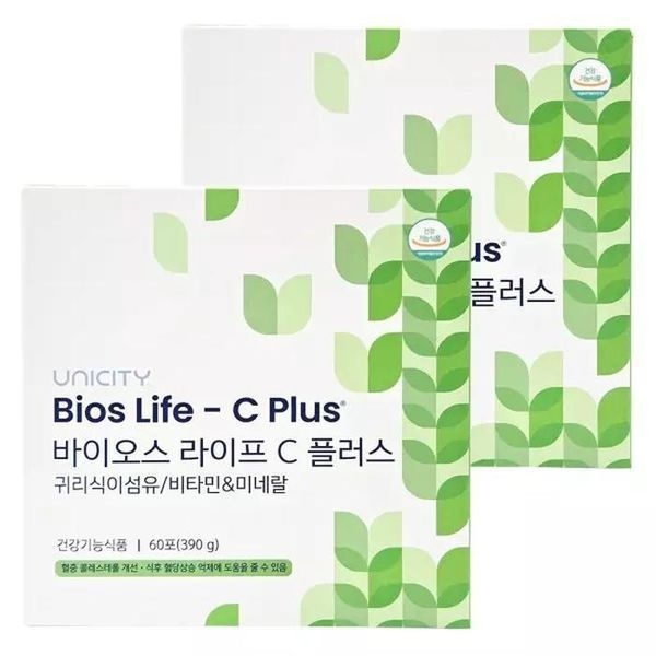 [하프클럽]유니시티 바이오스 라이프 C플러스 귀리식이섬유/비타민/미네랄 6.5g , 60포 2개