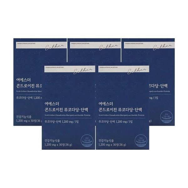 [하프클럽]에스더포뮬러 여에스더 콘드로이친 뮤코다당단백 1200mg x 30정 x 5박스