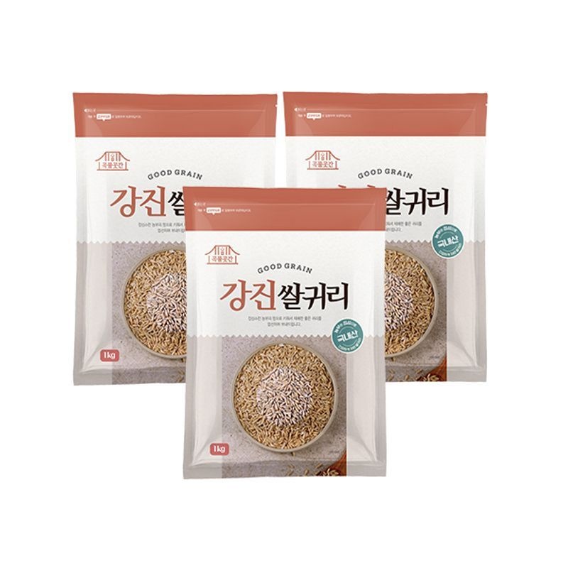 (LMS) 26년 햇 국산 강진 쌀귀리 1kg x 3봉