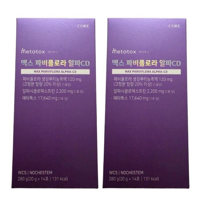 뉴트리코어 맥스 파비플로라 알파CD 20g x 14포, 2개