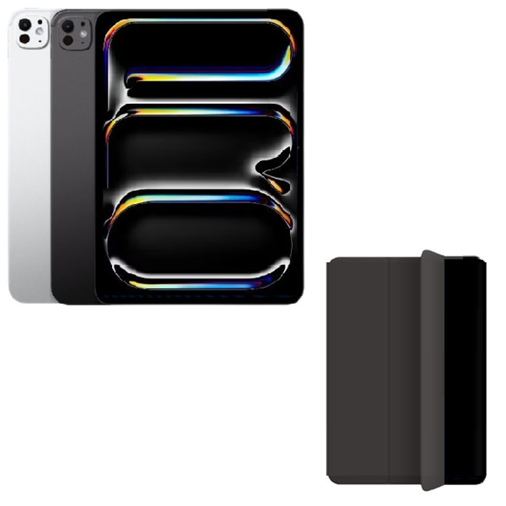 아이패드 프로 13 M4칩 256GB Cellular 스탠다드글래스블랙+폴리오케이스 정품패키지/사은품증정