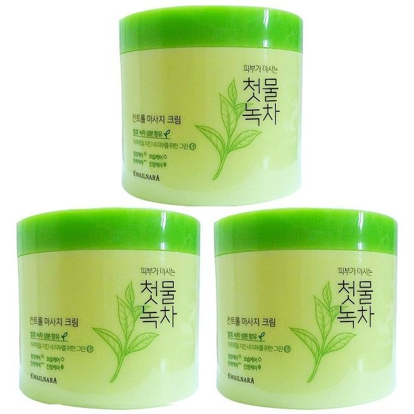 과일나라 첫물녹차 컨트롤 마사지 크림 300g 3개팩