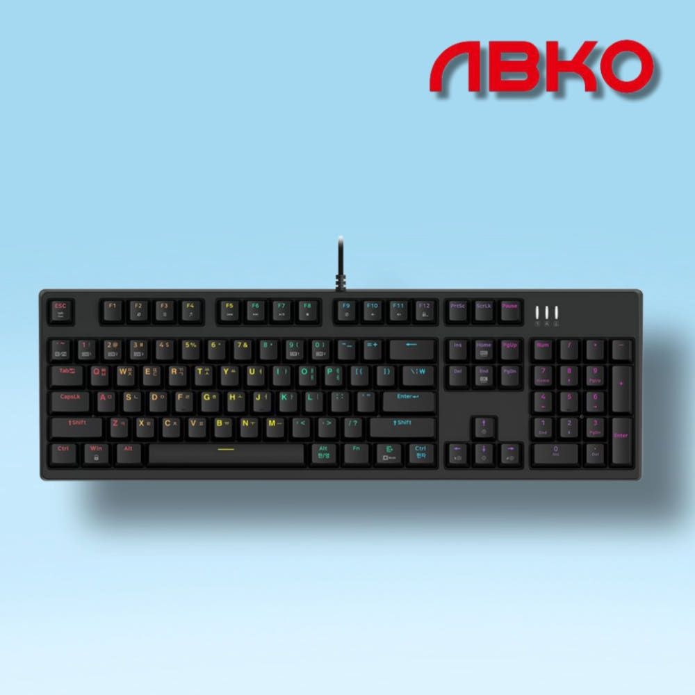 앱코 K660S V2 카일 광축 게이밍 기계식 키보드 블랙 갈축