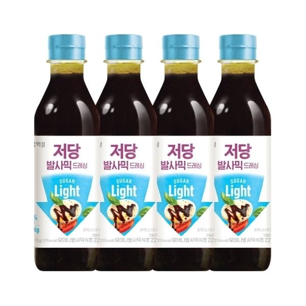 백설 저당 발사믹 드레싱 570g x4개