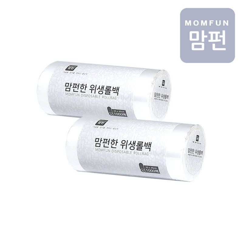 맘펀 맘펀한 위생롤백 25cm35cm중형 1000매 X 2개