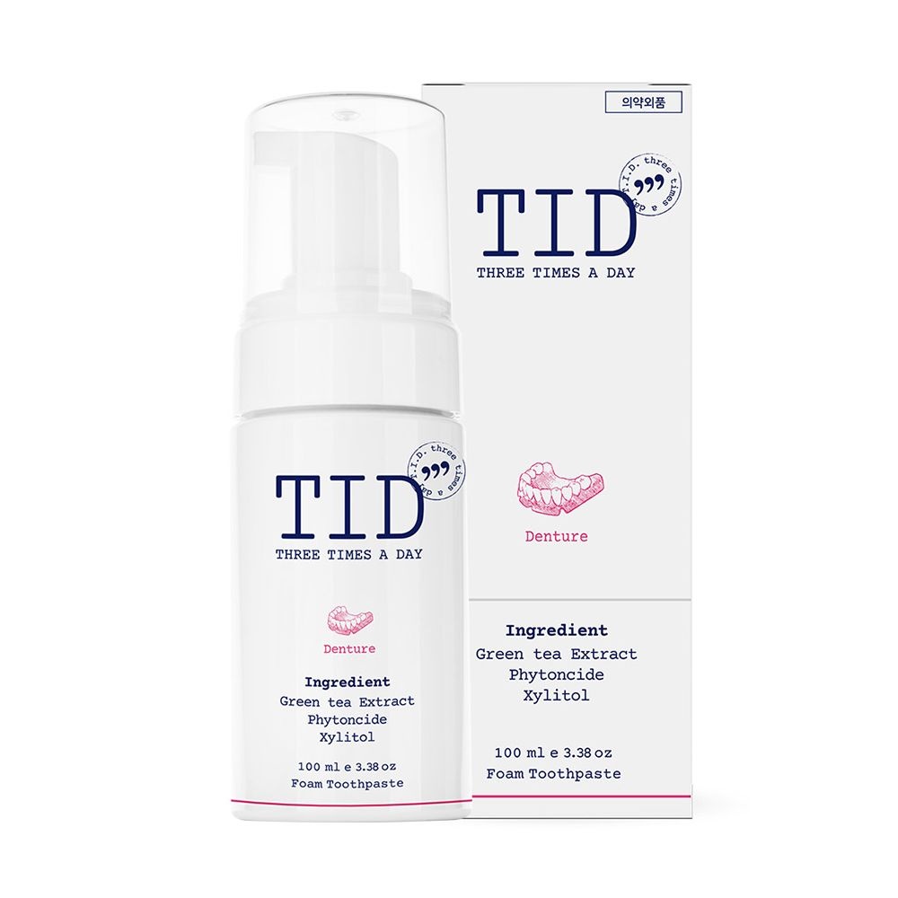 티드클린 덴트 틀니 세척전용 버블치약 거품치약 100ml