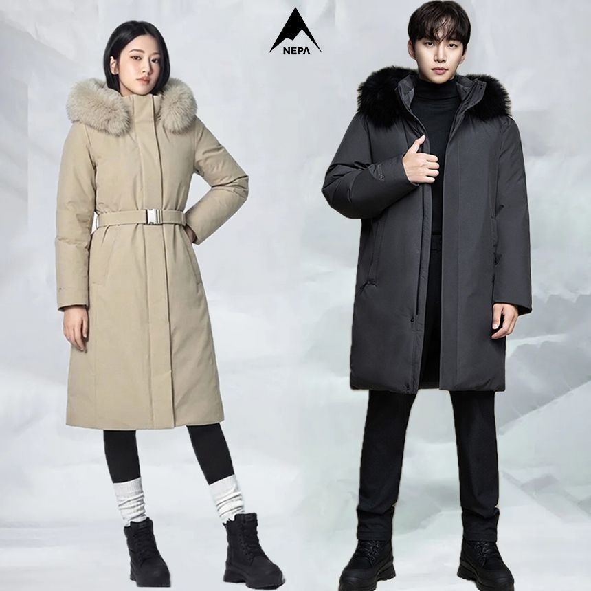 [롯데온] NEPA 아르테 롱 구스코트 다운자켓