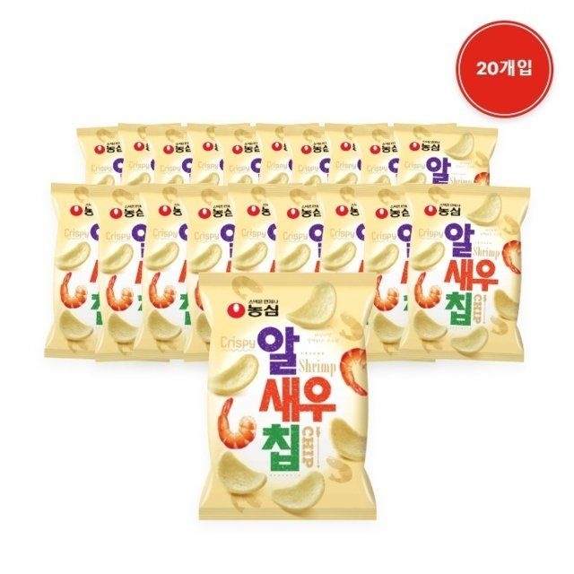 농심 알새우칩 68g X 20개입