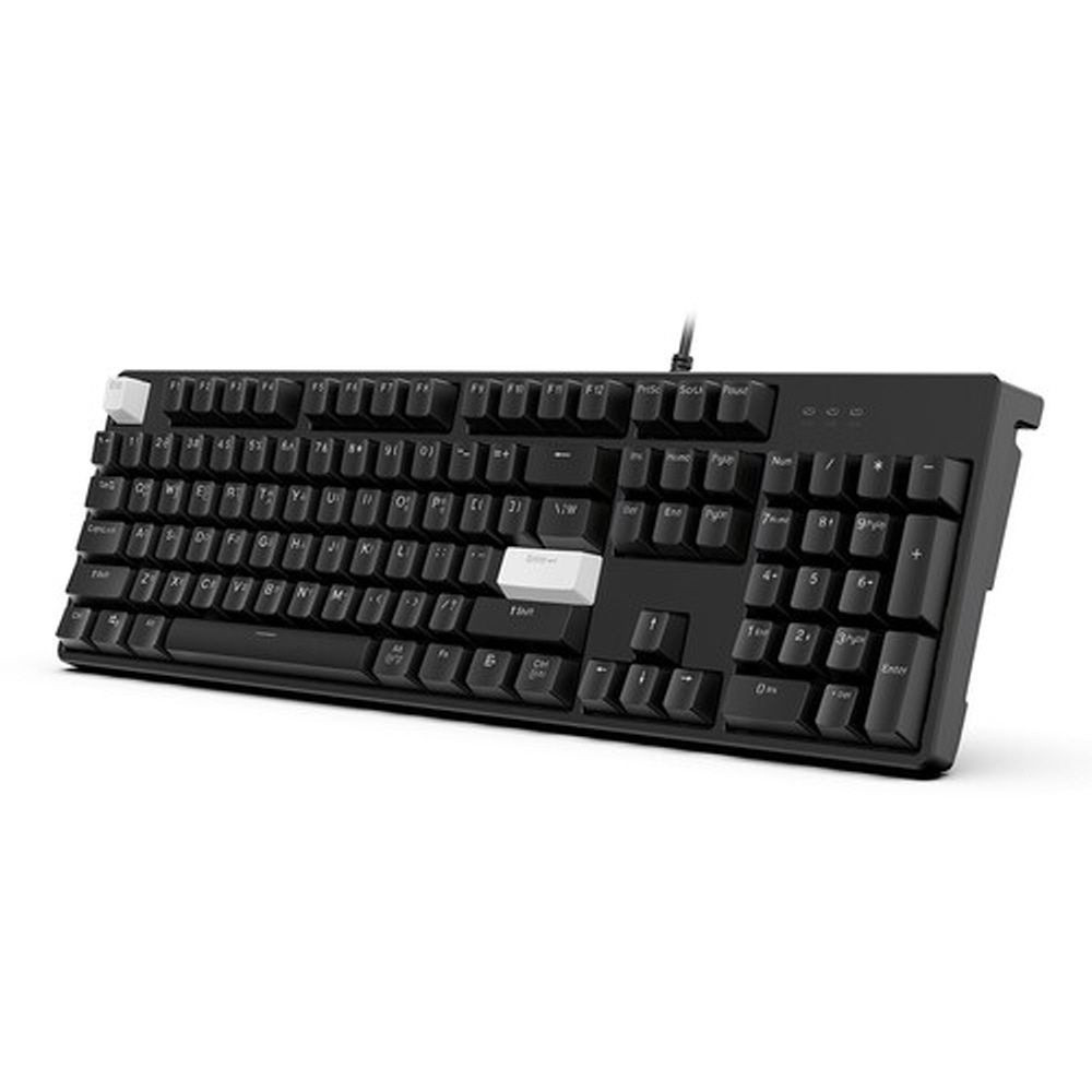 한성컴퓨터 GK204 기계식 USB 타입A 레인보우 LED 게이밍 키보드 블랙