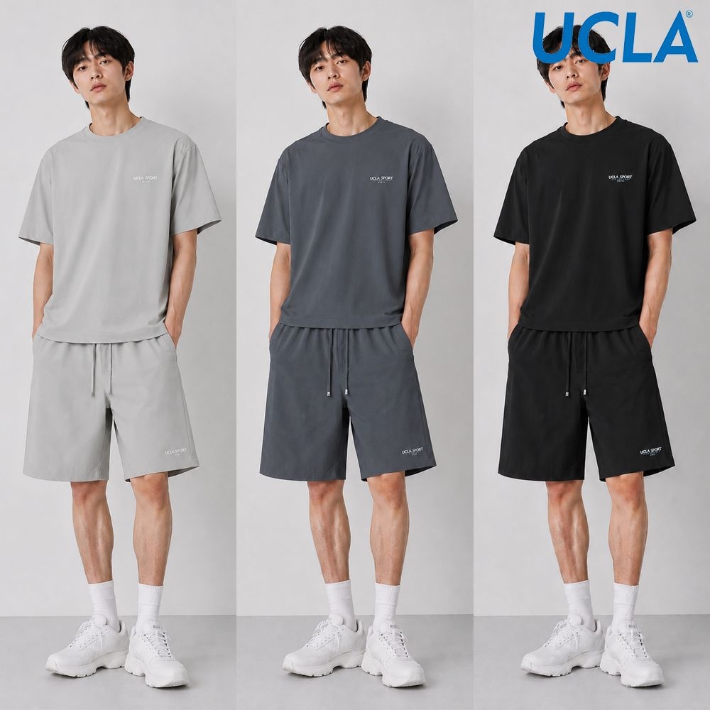 남여공용 나일론 UCLA 스포츠 트레이닝 셋업 SET UP