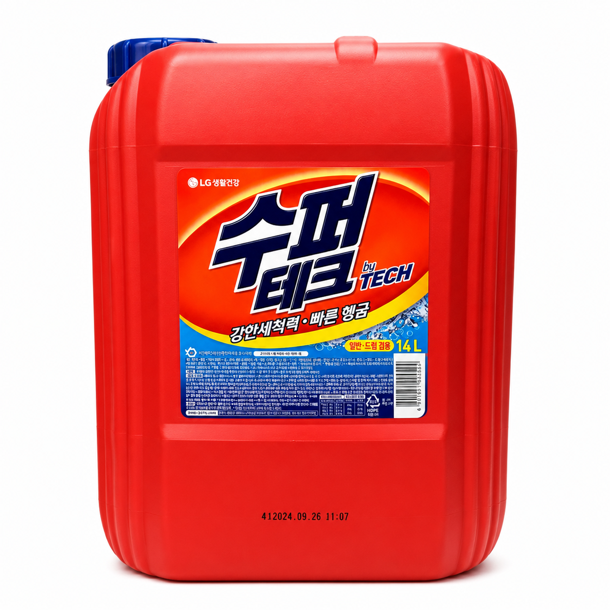 LG생활건강 수퍼테크 액체세제 본품 14L 1개