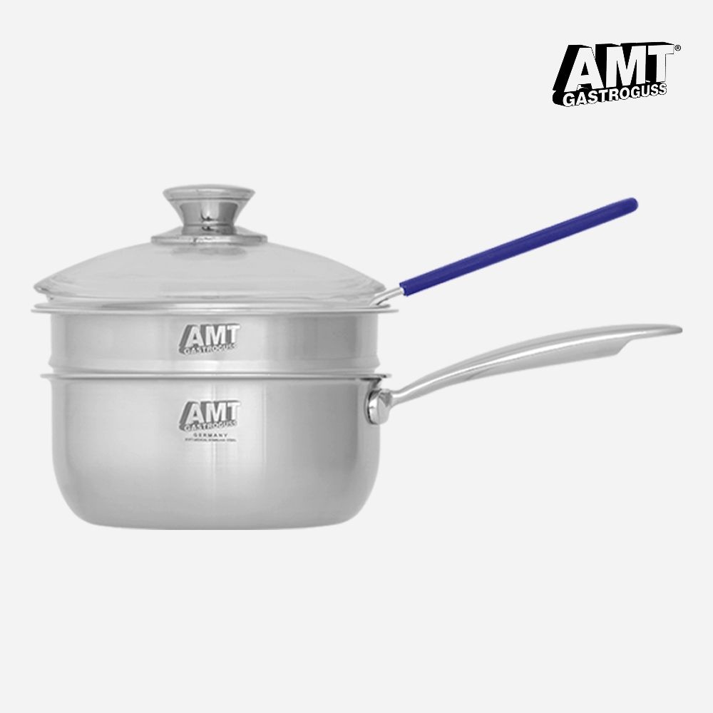 [박스훼손/S급리퍼] AMT 316Ti스텐 통5중 샤프 스마트쿡 편수 냄비 18cm