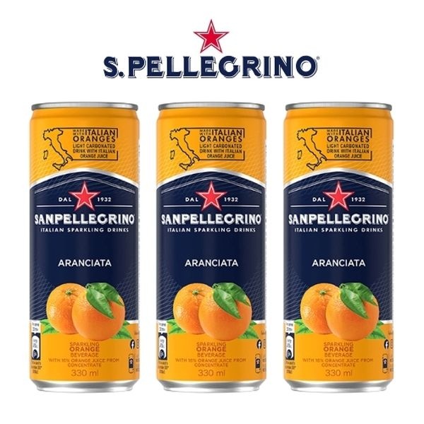 산펠레그리노 아란시아타 오렌지 캔 330ml x 16ea