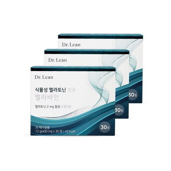 [하프클럽]서흥 닥터린 식물성 멜라토닌 함유 멜라바인 400mg x 30정 3박스 Ss
