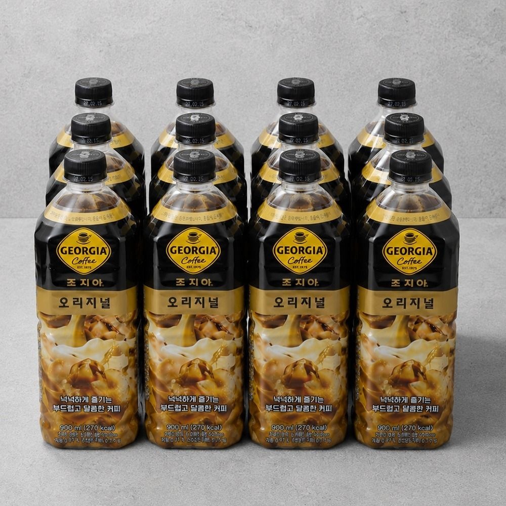 [온누리상품] 조지아 오리지널 커피 900ml x 12개