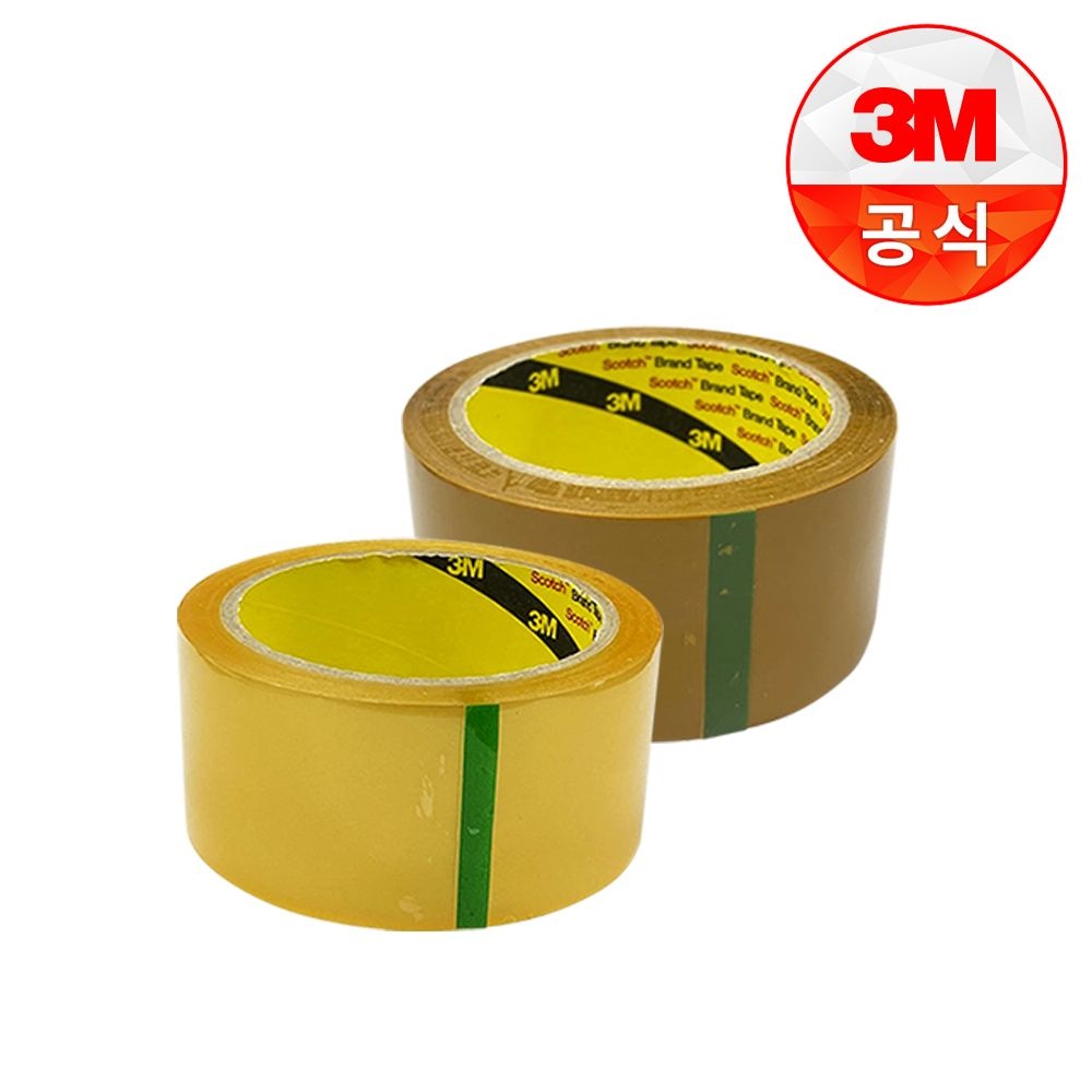 [오늘출발] 3M 372KS OPP 박스 테이프 48mm X 50M 투명 황색 낱개