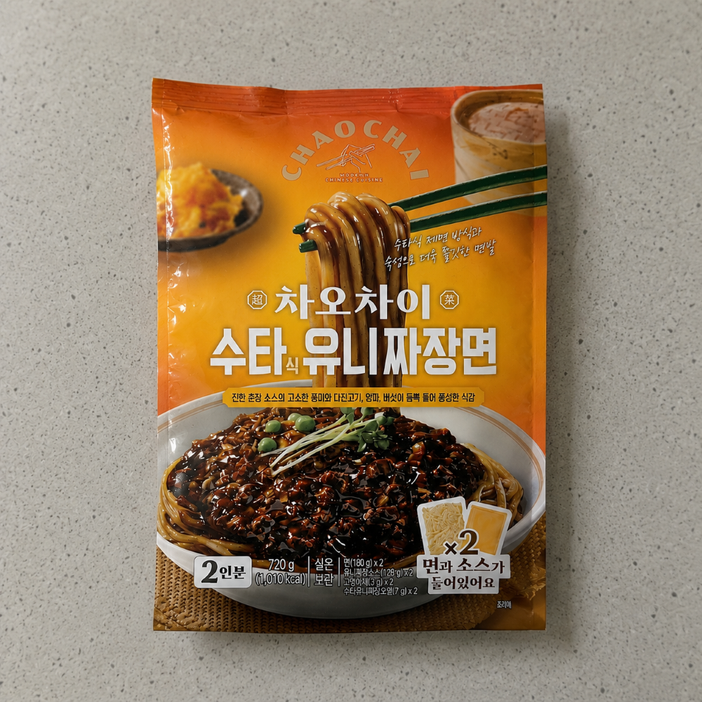 [오늘출발] 차오차이 수타식 유니짜장면 2인분 720g？X 3개