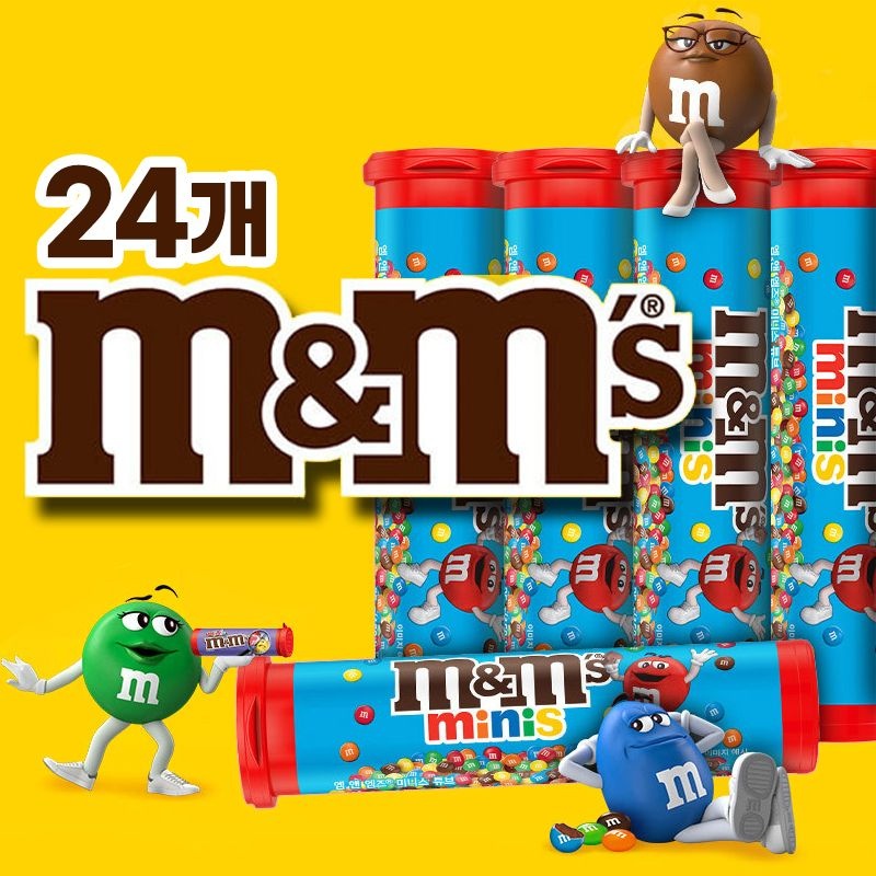[롯데온]M&Ms 미니초콜릿 35g 24개 (임박) (9,980원/무료)