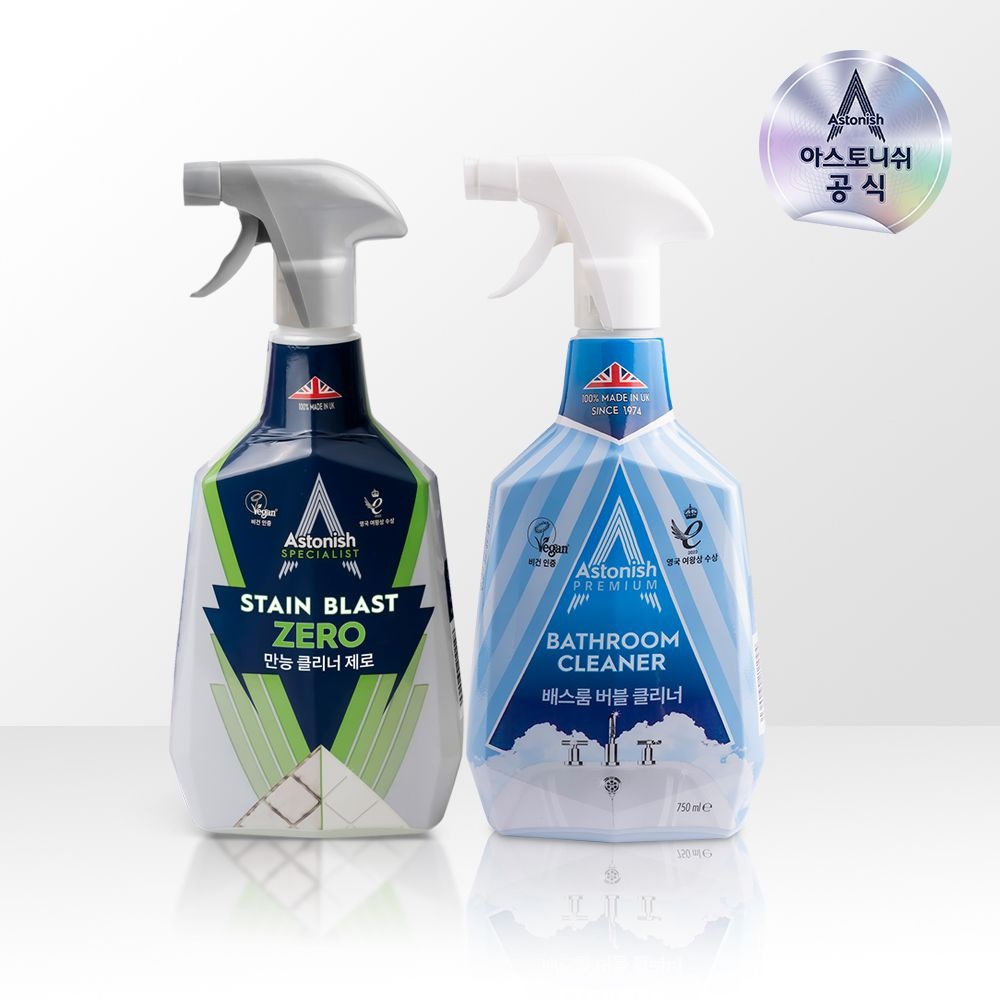 아스토니쉬 만능 클리너 제로 750ml+배스룸 클리너 750ml