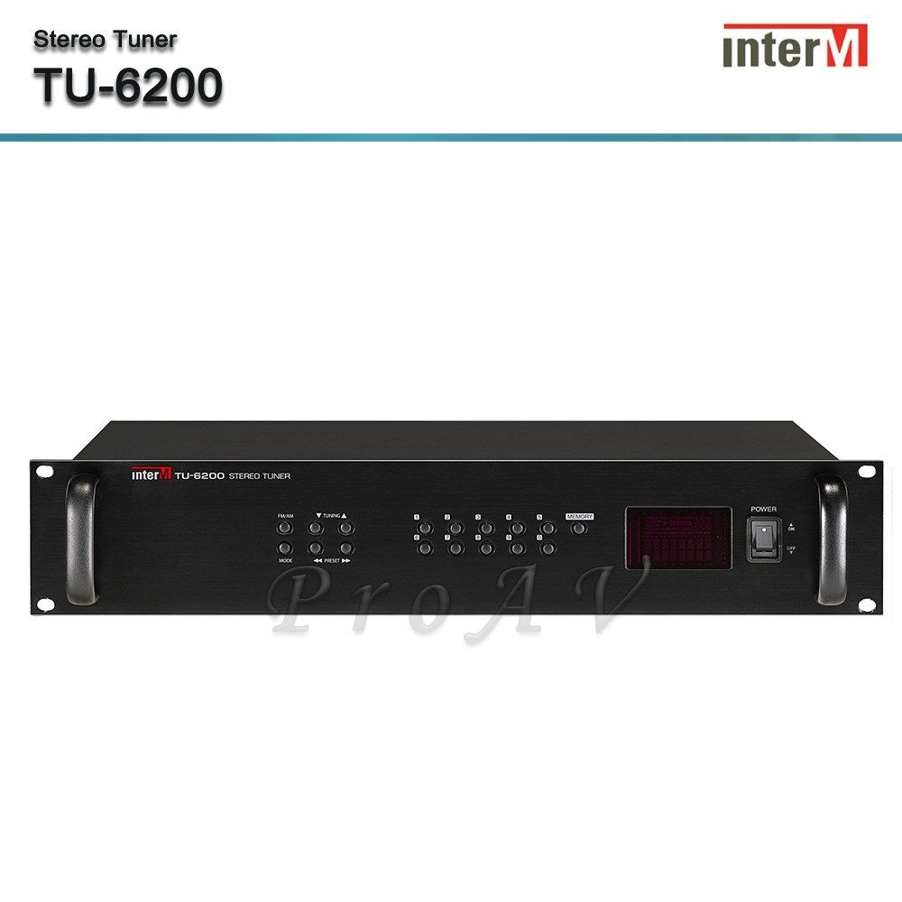 인터엠 [인터엠] TU-6200 / FM/AM TUNER / 40개의 방송주파수 기억 / 자동선국 기능