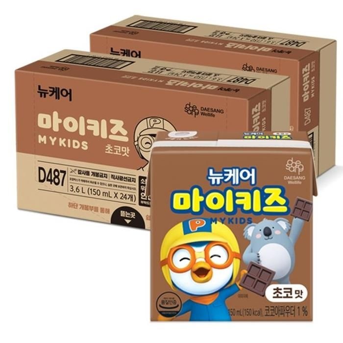 [대상웰라이프] 마이밀 마이키즈 초코맛 150mlx24팩, 2박스