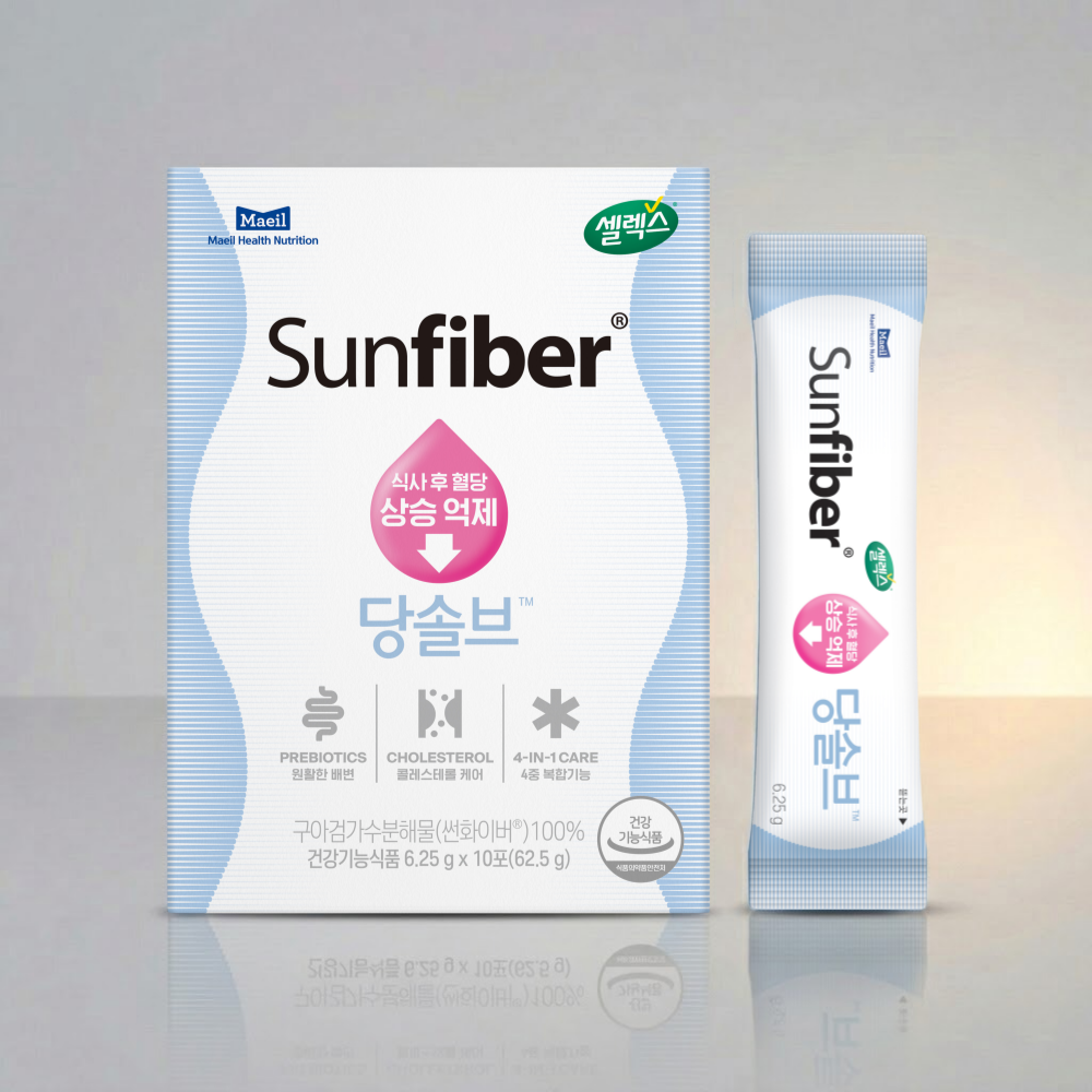 셀렉스 썬화이버 당솔브 혈당케어 스틱 다이어트 유산균 62.5g 10포