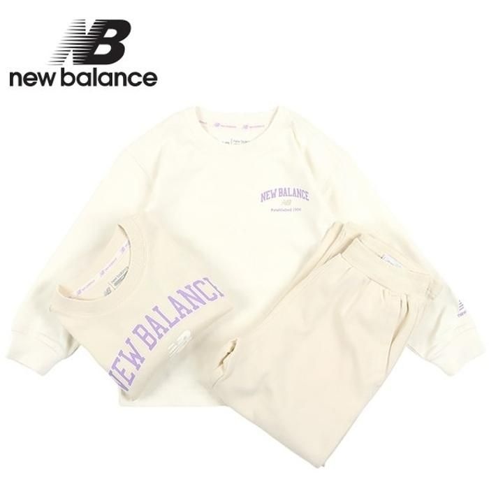 뉴발란스 키즈 여아 3PCS 크롭조끼 셋업(NK9YD1151G-39)_아이보리