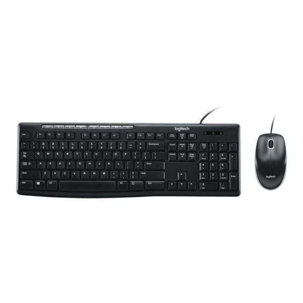 로지텍 유선 데스크탑 세트 MK200 NEW 로지텍코리아 블랙키스킨포함 키보드USB마우스USB 4051921