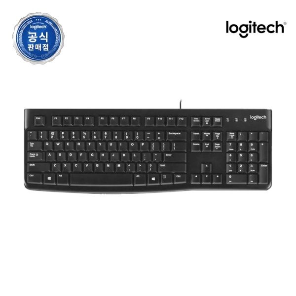 로지텍 유선키보드 K120 NEW 로지텍코리아 블랙USB키스킨포함 4050536