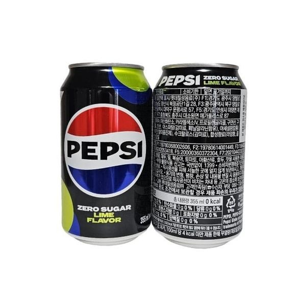 펩시콜라 제로 슈거라임 뚱캔 업소용 355ml x 48개 /s