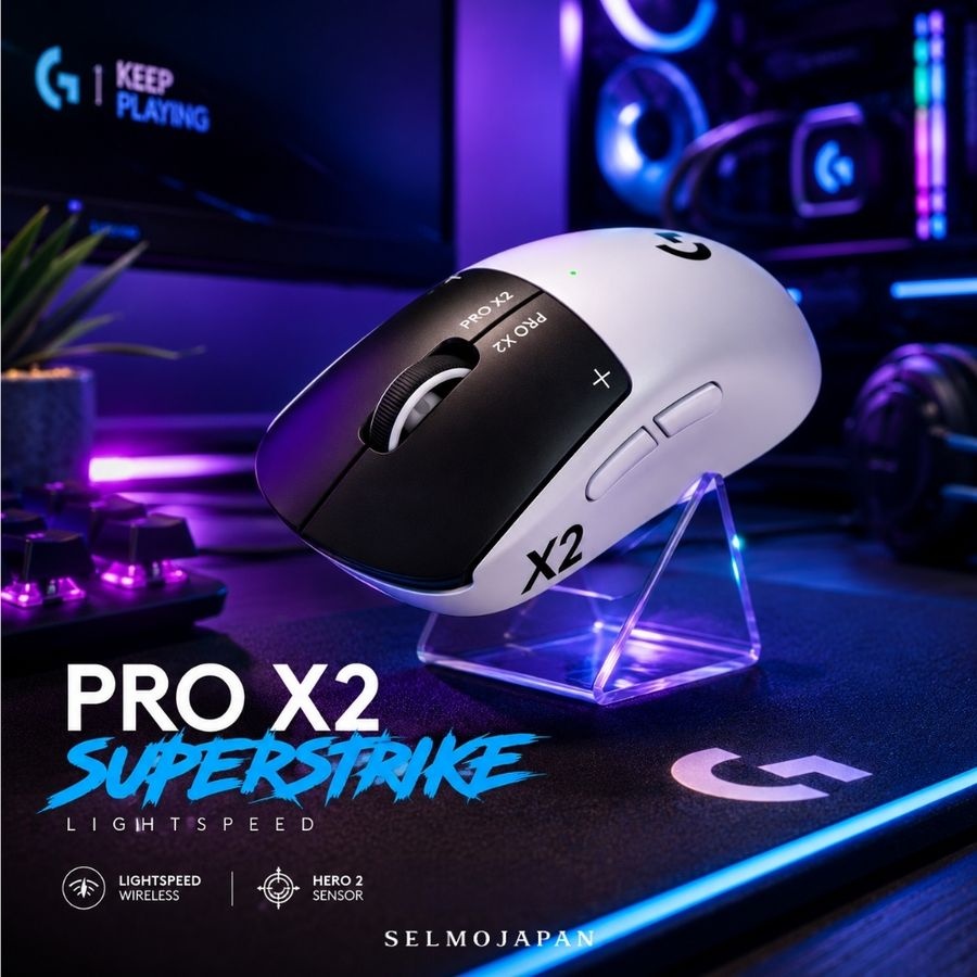[해외] 로지텍 지슈스 슈퍼스트라이크 G PRO X2 SUPERSTRIKE 무선 게이밍 마우스