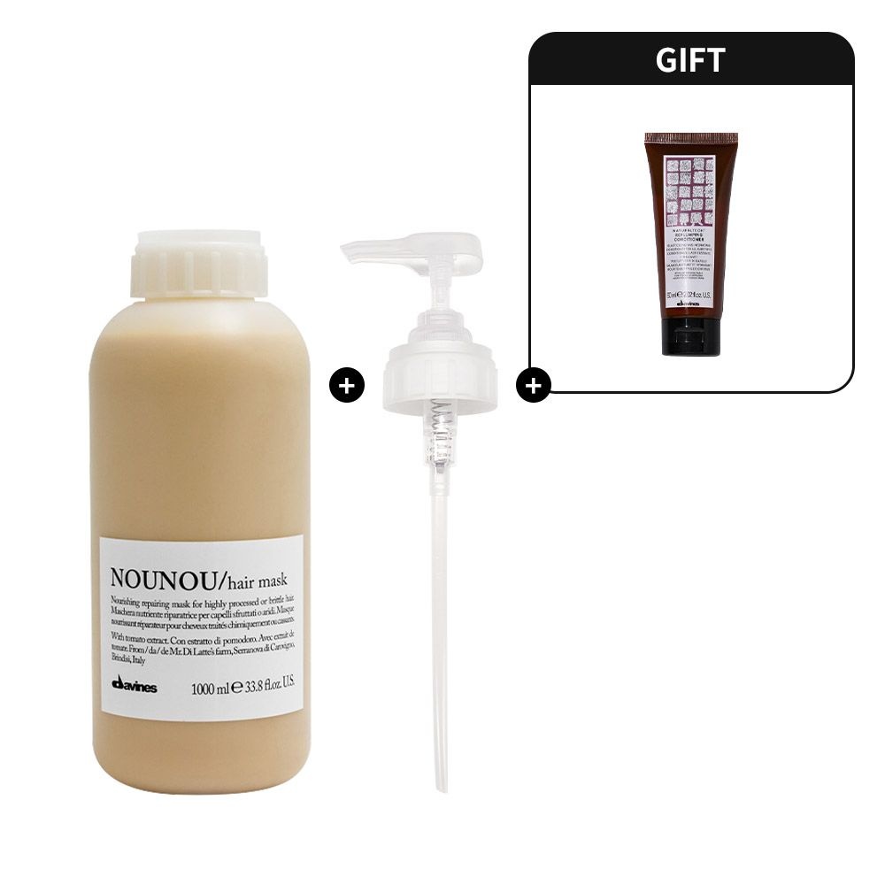[롯데백화점] 다비네스 누누 샴푸 1000ml + 리플럼핑 컨디셔너 60ml 증정