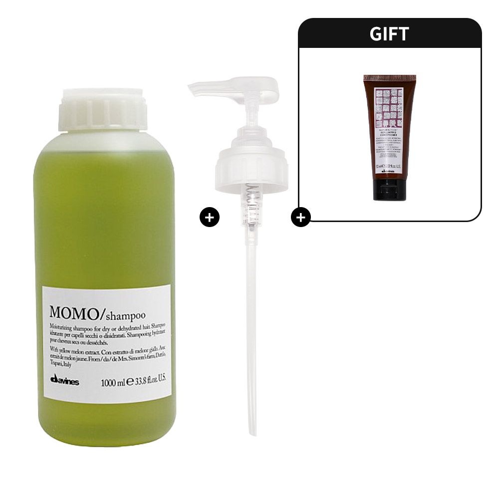 [롯데백화점] 다비네스 모모 샴푸 1000ml + 리플럼핑 컨디셔너 60ml 증정