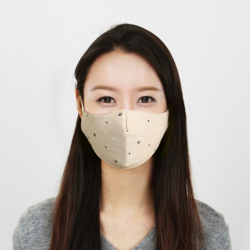 성인용 3겹 재사용 가능 면 마스크 필터 내장 3중 구조