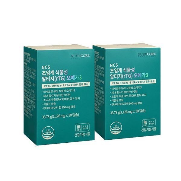 [하프클럽]뉴트리코어 식물성 알티지 오메가3 1126mg 30캡슐 2개월