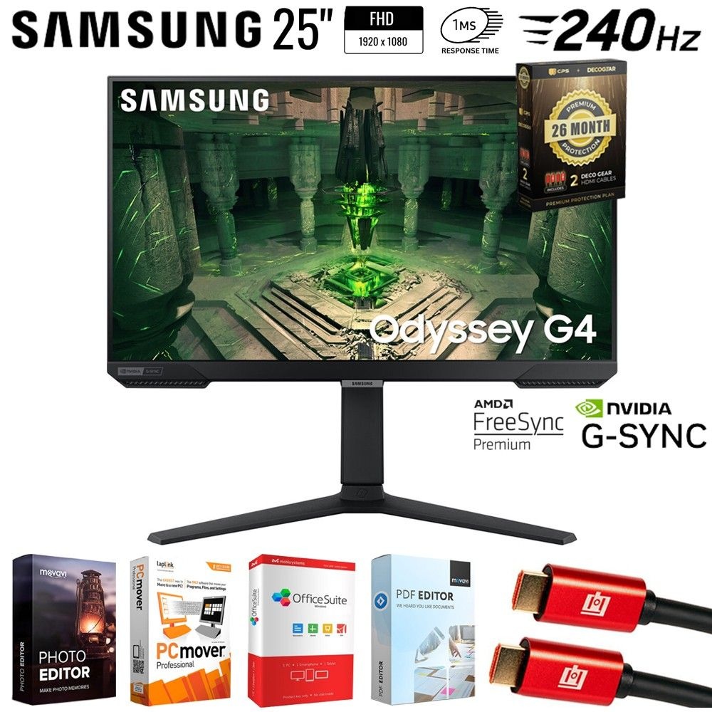 Samsung 삼성 25인치 오딧세이 G4 FHD IPS 240Hz 게이밍 모니터 + 26개월 보호 번들 923335