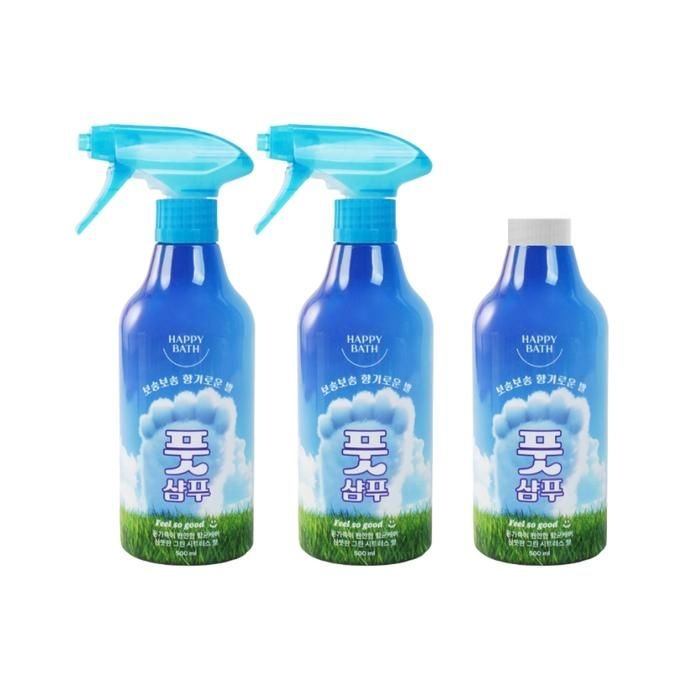 해피바스 필쏘굿 풋샴푸 500ml 2개+리필 본품 500ml