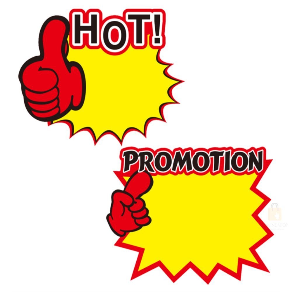 HOT 프로모션 POP 쇼카드 10P 행사알림 할인안내 상점필수템