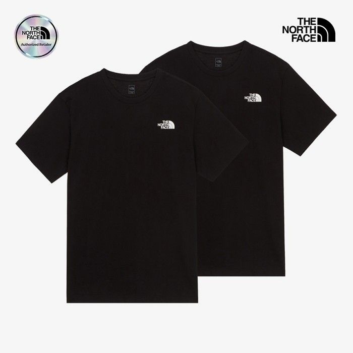 노스페이스 NT7UR37B 남성 더블업 EX 반팔 티셔츠 BLK
