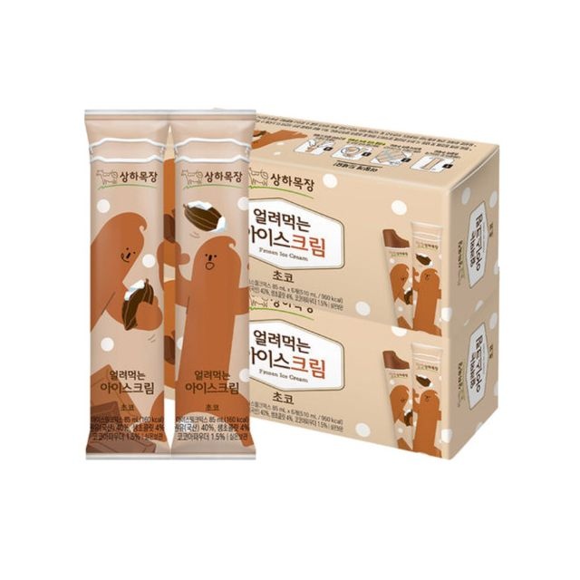 상하목장 매일유업 상하목장 얼려먹는 아이스크림 초코 85ml x 24개
