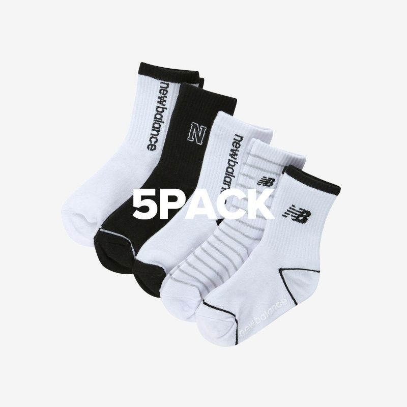 [롯데백화점] 뉴발란스 키즈 [5PCS] 에센셜 장목 양말 박스 NK8EGF205U_10