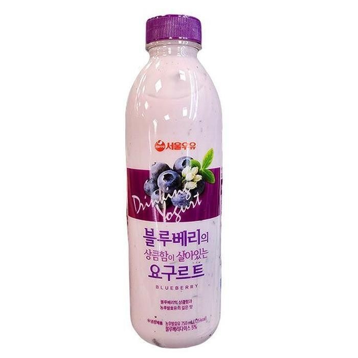 서울우유 블루베리 상큼 요구르트 750ml x 2개 tx49858