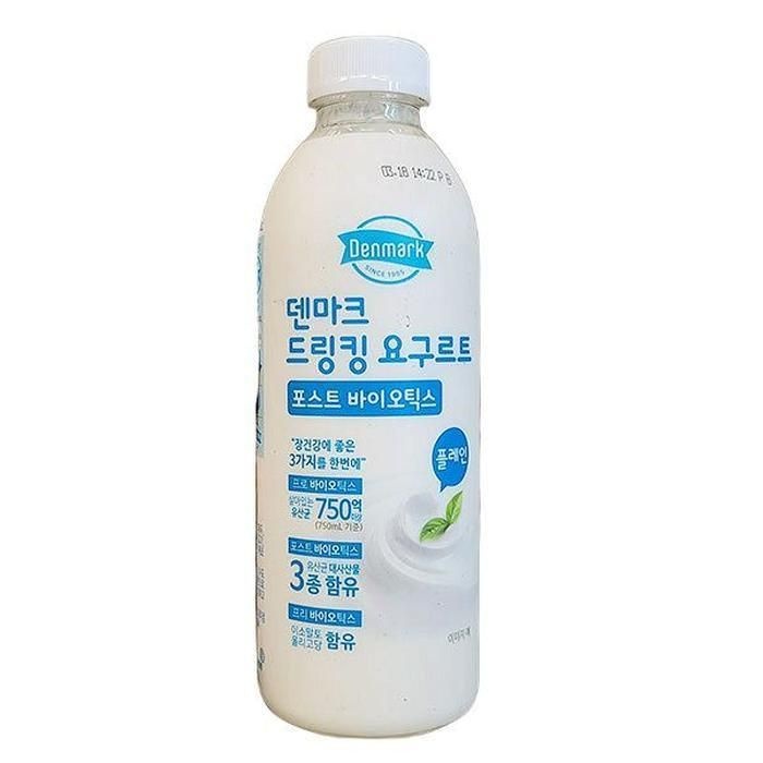 덴마크 드링킹 요구르트 플레인 750ml x 2개 tx47454