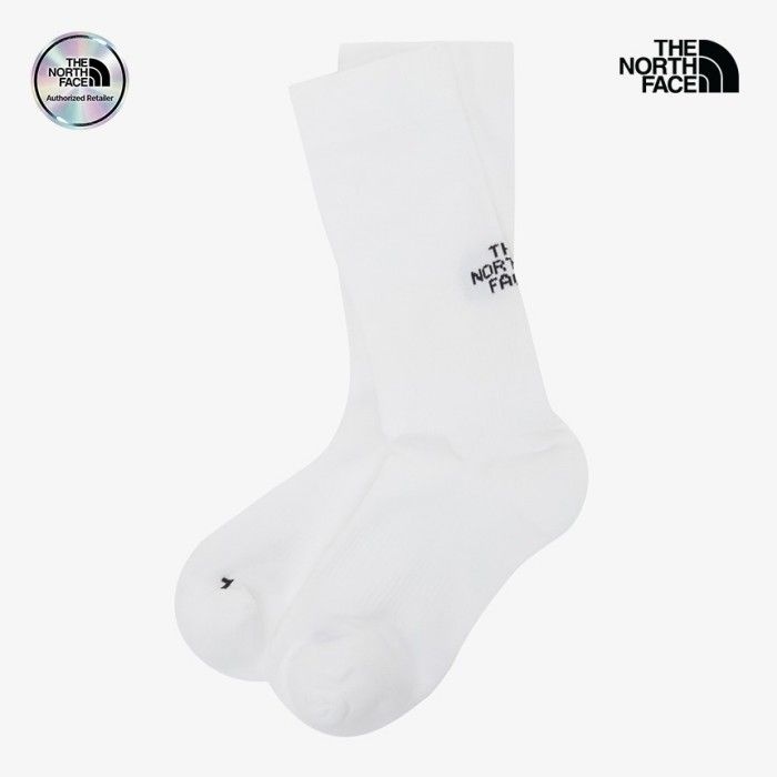 노스페이스 NY4MR54B 티앤에프 런 삭스 크루 WHT