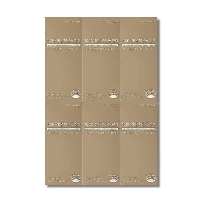 뉴트리코어 100% 볶은 맥문동 진액 20g x 14포 6박스