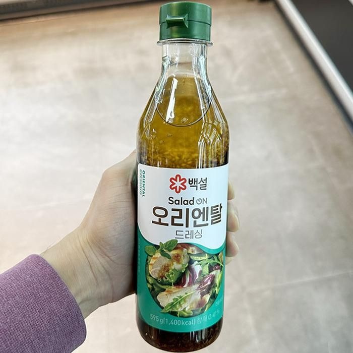 백설 샐러드온 오리엔탈 드레싱 595g x 1개 아이스박스포장 uu88734